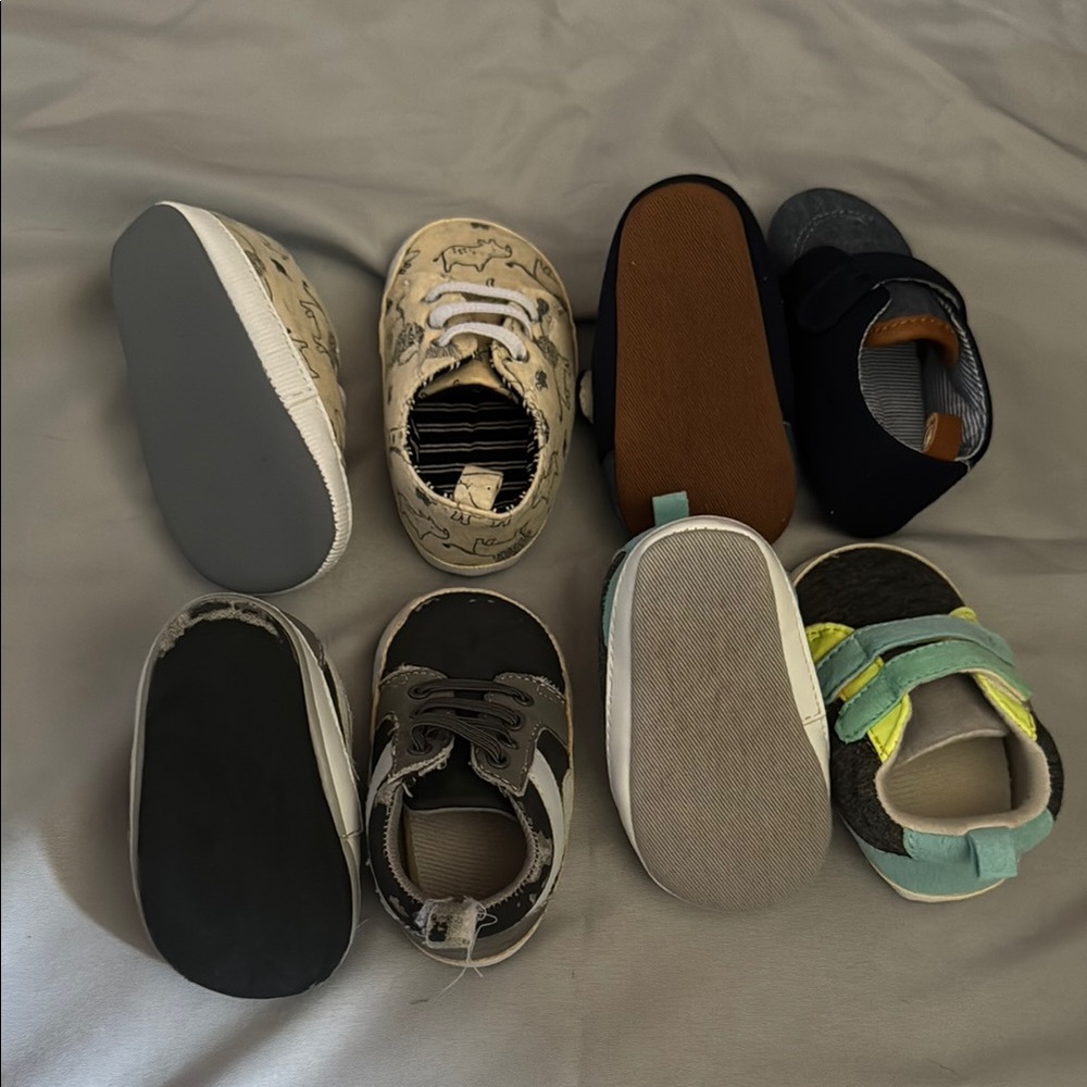 Child of Mine Gray and Cream Sneakers with Classic Design